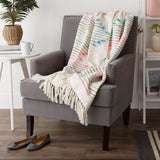 Dii Multi Color Diamond Cut Throw