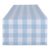 Dii Light Blue Buffalo Check Table Runner 14X72