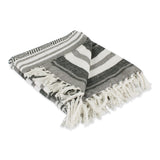 Dii Farmhouse Woven Throw, 50X60 With 3 Fringe, Black, 1 Piece
