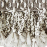Dii Gray & White Textured Acrylic Throw
