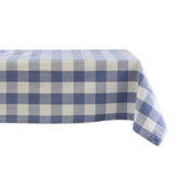 Dii Stonewash Blue Buffalo Check Tablecloth
