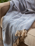 Stonewash Blue Diamond Throw