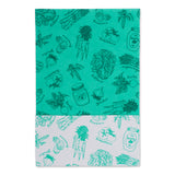 Dii Aqua Market Print Fridge Liner (Set Of 6)