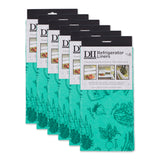 Dii Aqua Market Print Fridge Liner (Set Of 6)