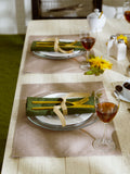 Dii Stone Tonal Lattice Print Outdoor Placemat (Set Of 6)