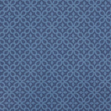 Dii French Blue Tonal Lattice Print Outdoor Tablecloth With Zipper 60 Round