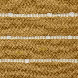 Dii Honey Gold And Off White Slub Stripe Throw
