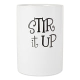 Dii White Stir It Up Ceramic Utensil Holder