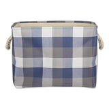 Dii Polyester Bin Tri Color French Blue Rectangle Medium 16X10X12