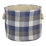 Dii Polyester Bin Tri Color French Blue Round Large 15X16X16