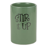 Dii Artichoke Green Stir It Up Ceramic Utensil Holder