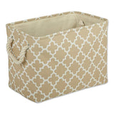 Dii Polyester Bin Lattice Vintage Linen Rectangle Medium