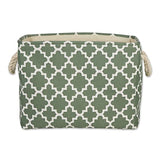 Dii Polyester Bin Lattice Artichoke Green Rectangle Medium