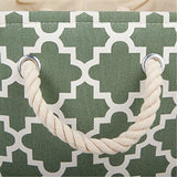 Dii Polyester Bin Lattice Artichoke Green Rectangle Medium
