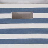 Dii Polyester Cube Stripe French Blue Square 11X11X11