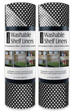 Dii Black Dots Shelf Liner (Set Of 2)
