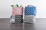 Dii Polyester Bin Lattice Black Rectangle Medium