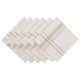 Dii White Chambray French Stripe Napkin (Set Of 6)