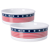 Dii Pet Bowl Flag Large 7.5Dx2.4H (Set Of 2)