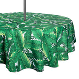 Dii Banana Leaf Outdoor Tablecloth With Zipper 52 Round