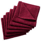 Dii Solid Wine Windowpane Terry Dishcloth (Set Of 6)