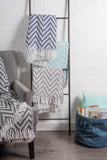 Dii Gray Large Chevron Throw