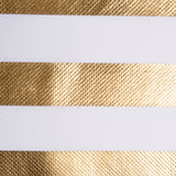 Dii Nonwoven Polyester Cube Stripe White/Gold Square (Set Of 4)