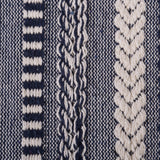 Dii Navy Braided Stripe Throw