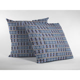Spades Broadcloth Indoor Outdoor Blown And Closed Pillow Light Blue And Gray