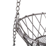 Dii 3 Tier Hanging Fruit Basket Satin Nickel
