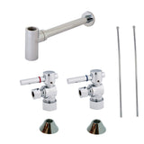 Kingston Brass CC53301DLLKB30 Modern Plumbing Sink Trim Kit with Bottle Trap, Polished Chrome