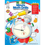 More Minute Math Drills: Addition and Subtraction Resource Book, Grade 1-3