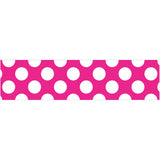 Hot Pink with Polka Dots Straight Borders