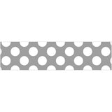 Gray with Polka Dots Straight Borders