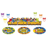 Super Power Heroic Students Bulletin Board Set
