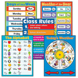 General Classroom Charts, Set of 5