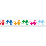 Colorful Handprints Border, 36