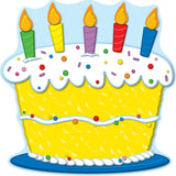 Birthday Cake Two-Sided Decorations - Year Round