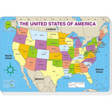 U.S. Map Labeled Jumbo Pad, 30 Sheets, Grade PK-5