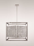 8 Light Chandelier - Finish Stainless Steel