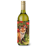Caroline'S Treasures Cdco0226Literk Fox Cub By Debbie Cook Wine Bottle Beverage Insulator Hugger, 750Ml, Multicolor
