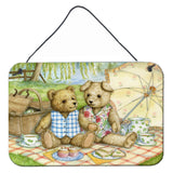 Caroline'S Treasures Summertime Teddy Bears Picnic Wall Or Door Hanging Prints Cdco0308Ds812, 8Hx12W, Multicolor