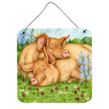 Caroline'S Treasures Pigs Tamworths In Clover Wall Or Door Hanging Prints Cdco0358Ds66, 6Hx6W, Multicolor