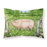 Caroline'S Treasures Pig In Dasies By Debbie Cook Fabric Standard Pillowcase Cdco0374Pillowcase, Multicolor