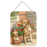 Caroline'S Treasures Father And Son Yellow Labrador Wall Or Door Hanging Prints Cdco0383Ds1216, 16H X 12W, Multicolor,