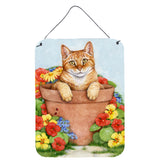 Caroline'S Treasures Ginger Cat In Pot By Debbie Cook Wall Or Door Hanging Prints Cdco0395Ds1216, 16H X 12W, Multicolo