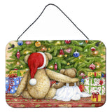 Caroline'S Treasures Christmas Teddy Bears With Tree Wall Or Door Hanging Prints Cdco0415Ds812, 8Hx12W