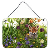 Caroline'S Treasures April Fox By Debbie Cook Wall Or Door Hanging Prints Cdco0464Ds812, 8Hx12W, Multicolor