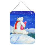 Caroline'S Treasures Polar Bear With Hot Water Bottle Wall Or Door Hanging Prints Cdco0488Ds1216, 16H X 12W, Multicolo