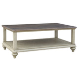 Sunset Trading Shades Of Sand Cocktail Table | Storage Shelf